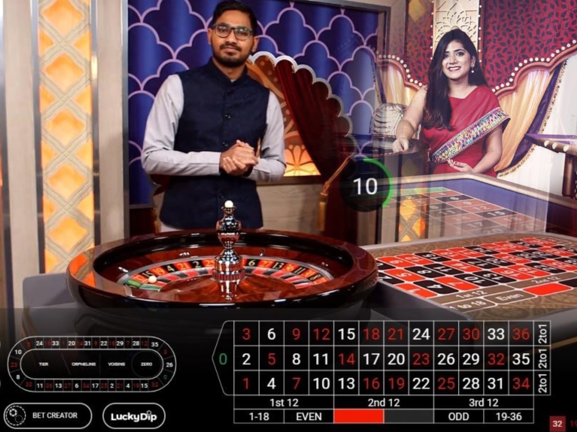 Experience the live casino games and try to win a live dealer.