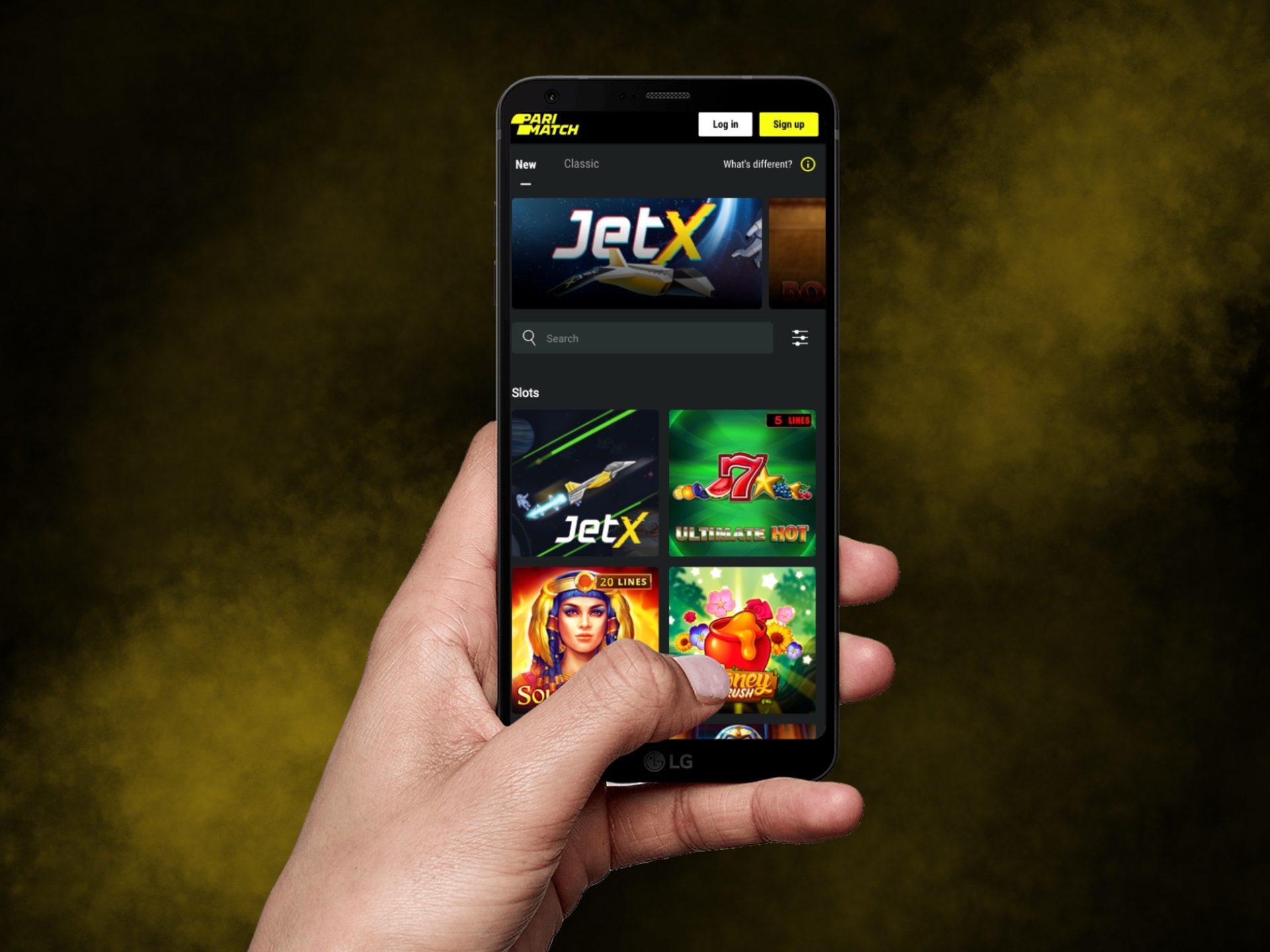 Let your Android phone download from the uknwon sources and install an online casino's mobile app.