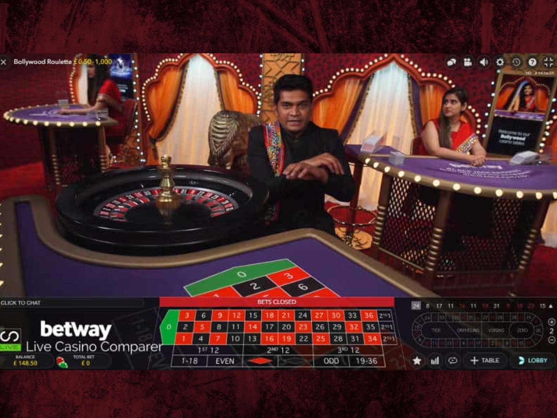Sign up for an online casino and play casino games with live dealers.