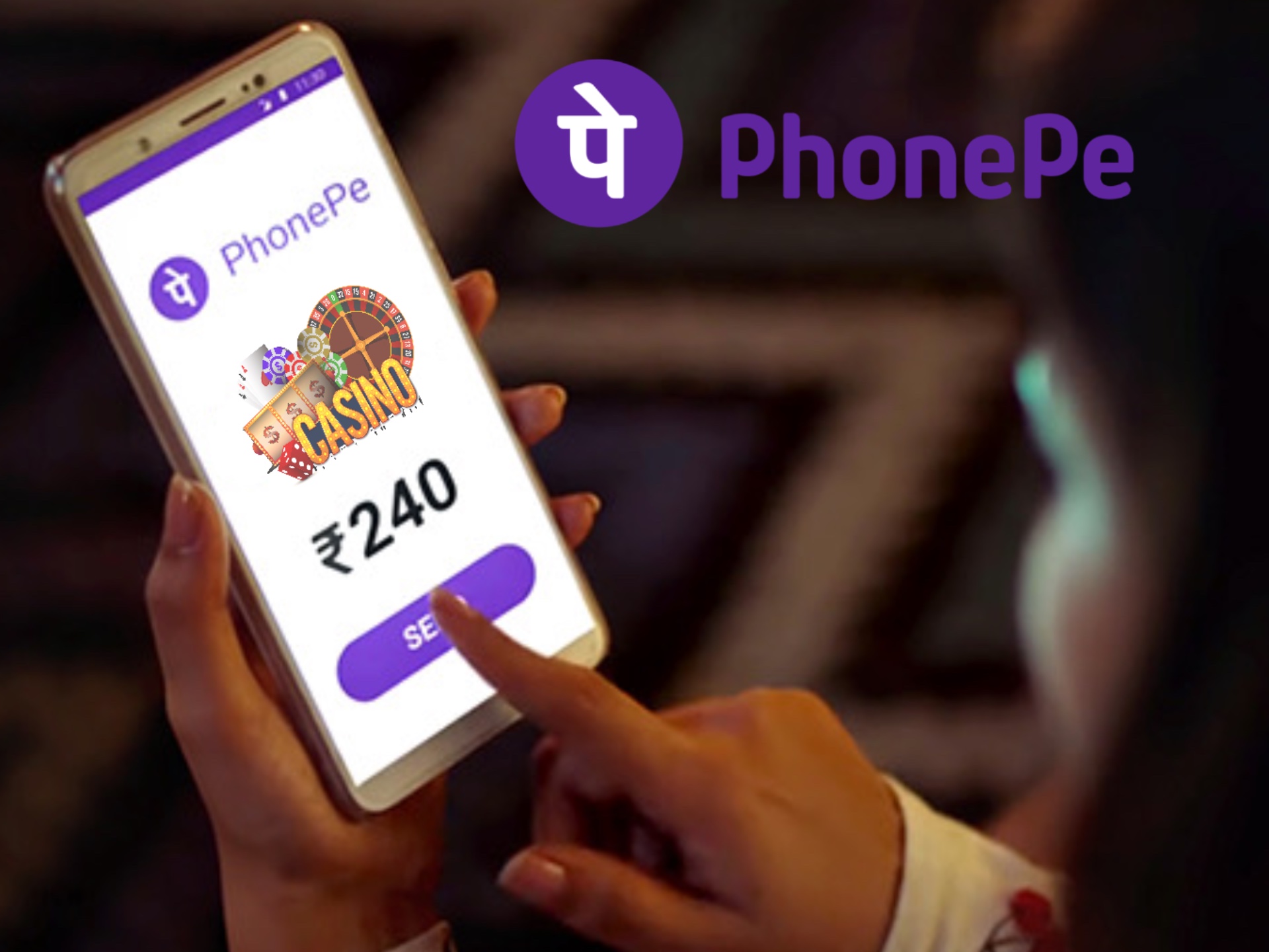 Choose PhonePe for instant depositing online casinos in India.