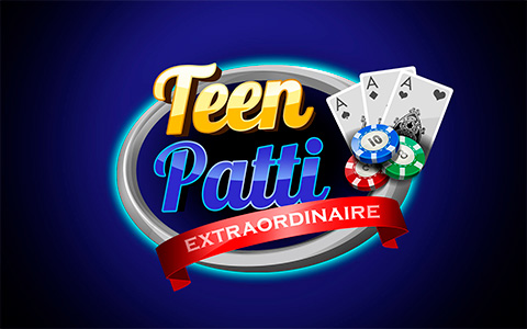 Traditional Indian game Teen Patti.