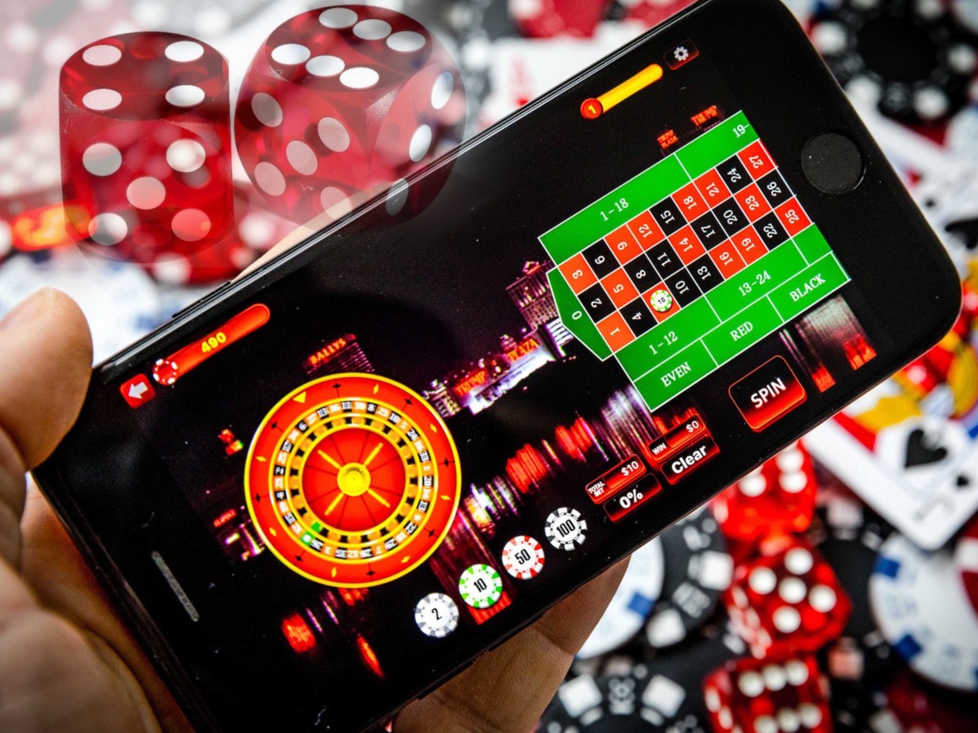 Play online roulette via your mobile phone.
