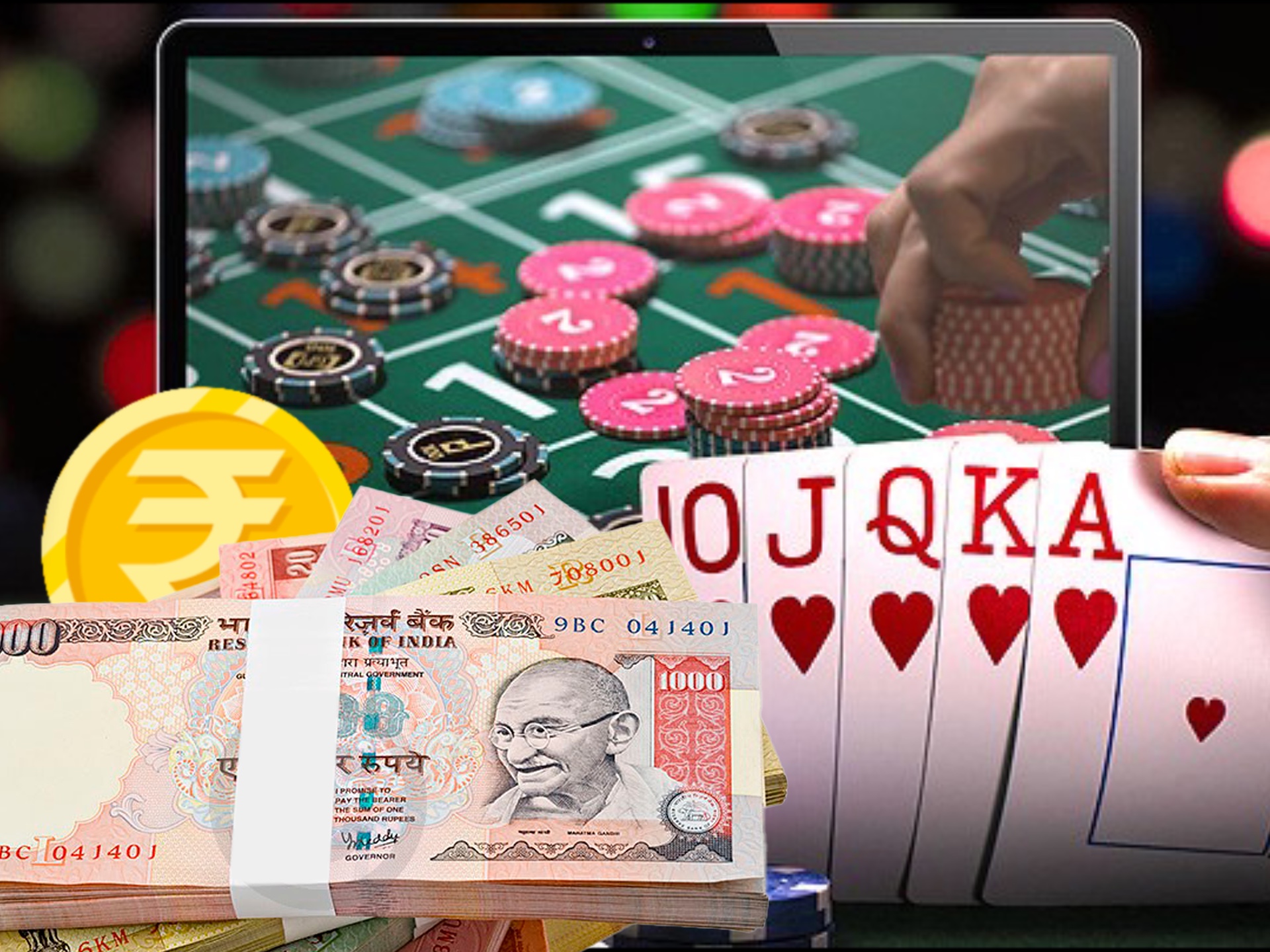 Sign up for an Indian online casino an play casino games on rupees.