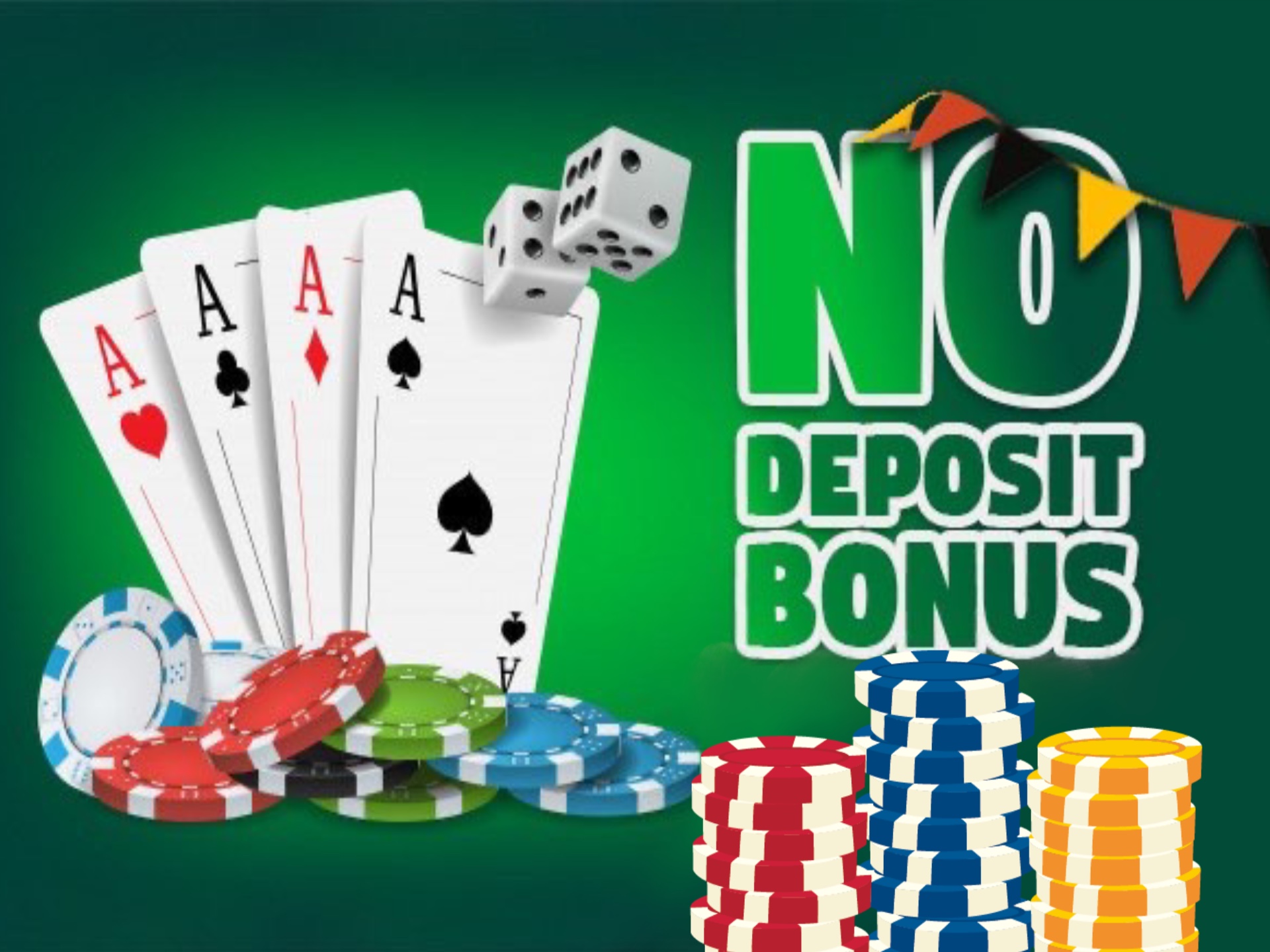 You don't have to make any deposits to get a bonus for playing casino games.