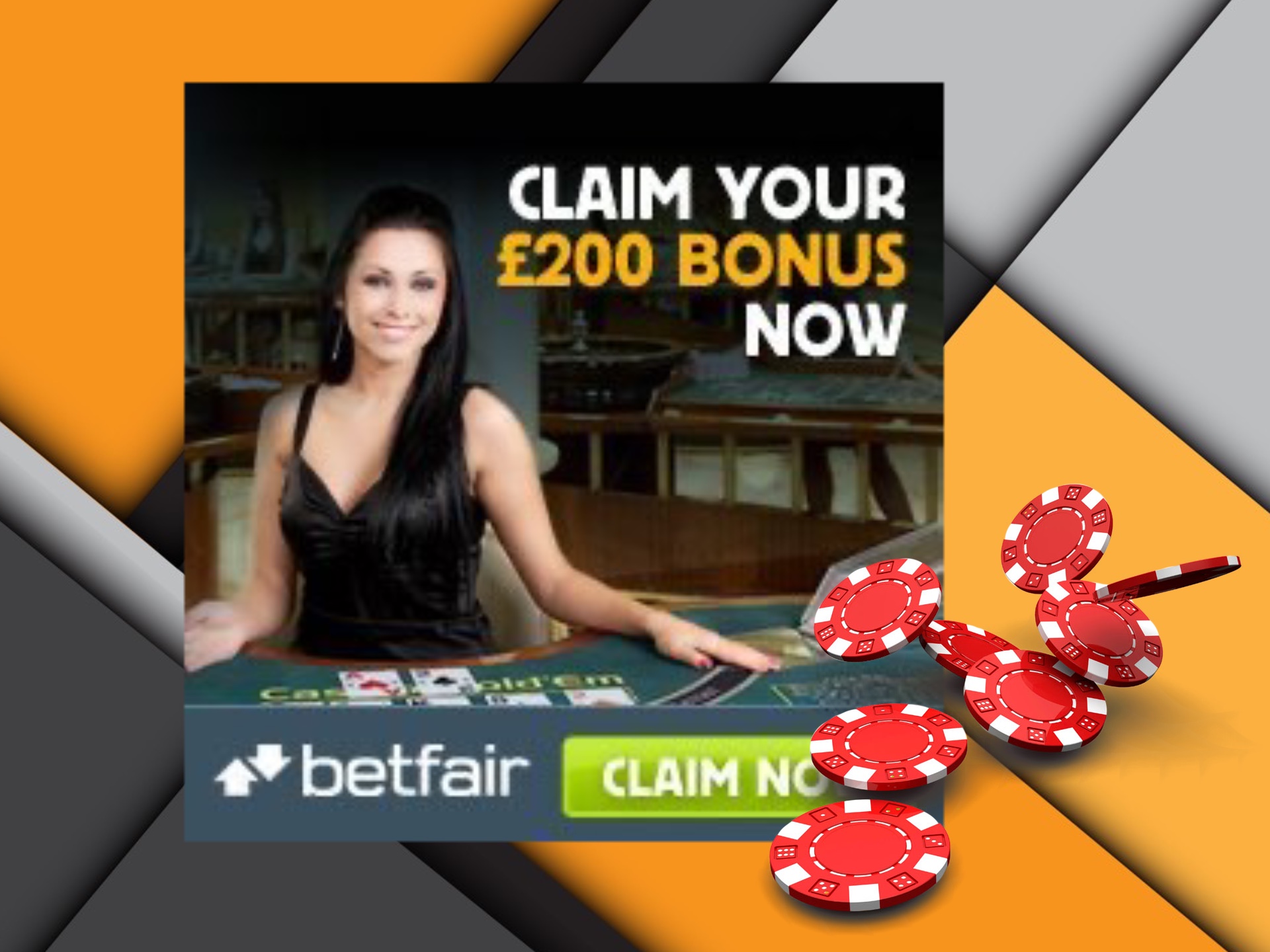 For those, who are fond of live casino games, there is a live caisno bonus at Betfair.