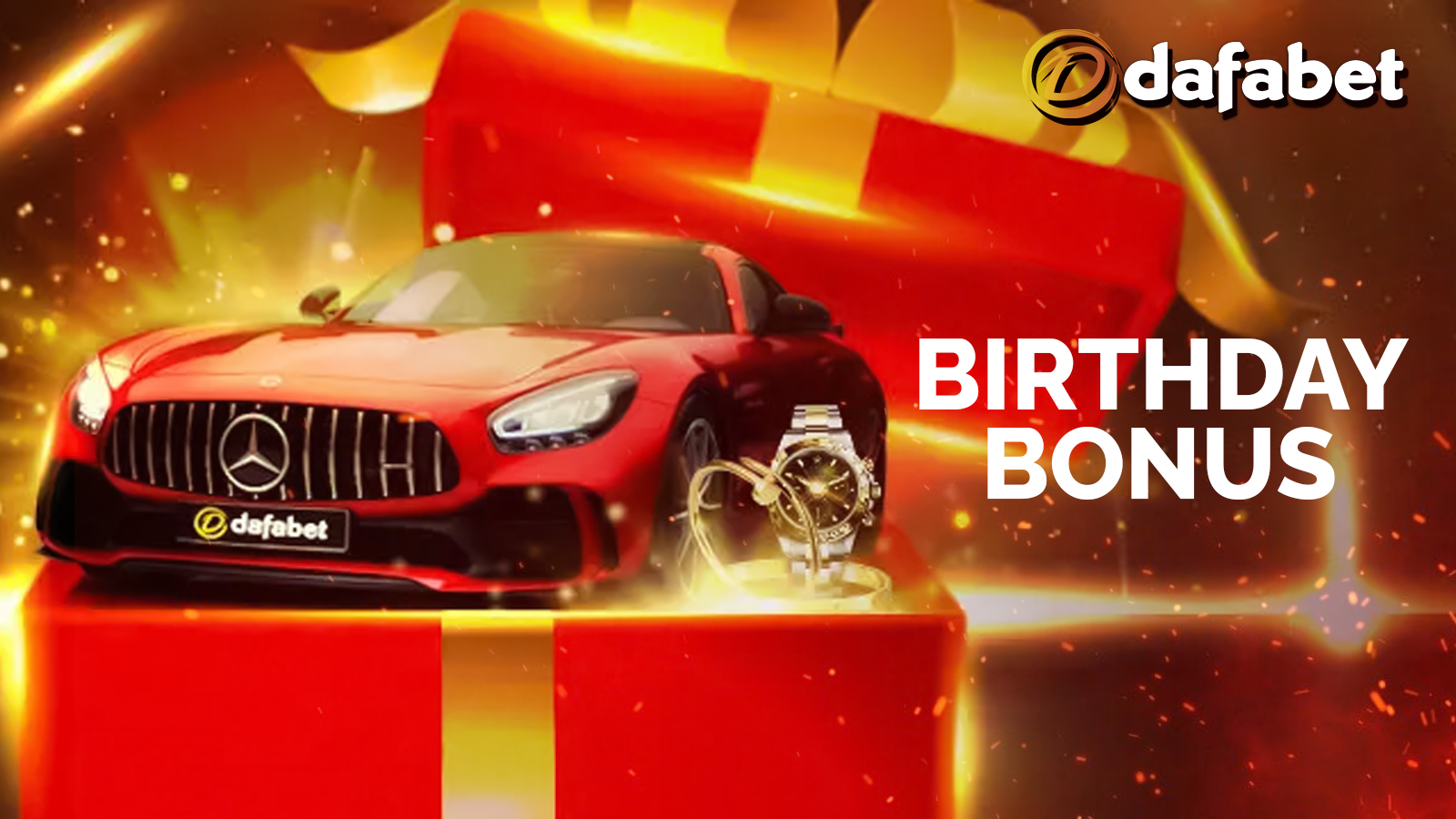 Dafabet gives a special bonus for those, who have a birthday.