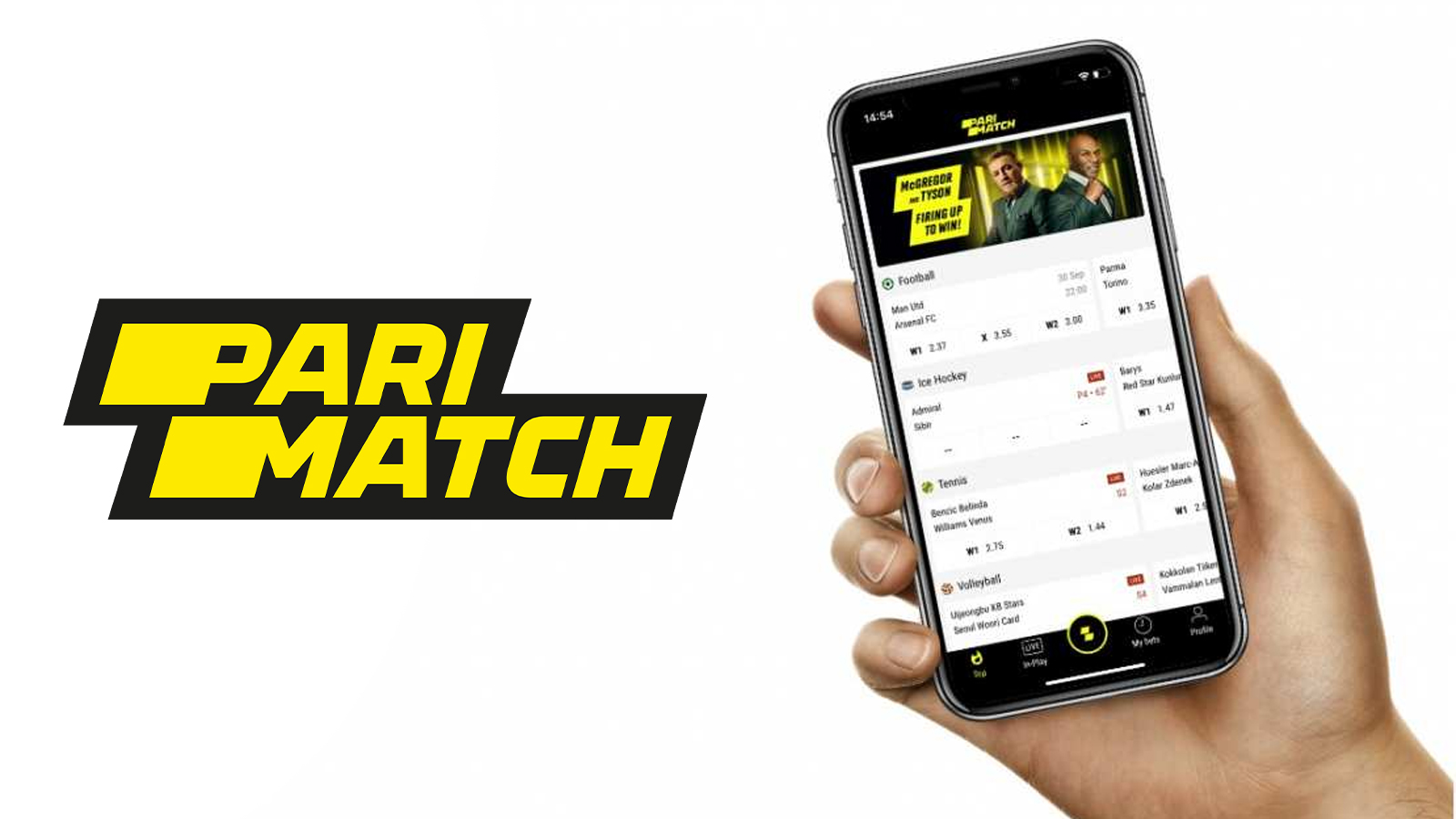 Download the Parimatch mobile app and play casino games wherever and whenever you want.