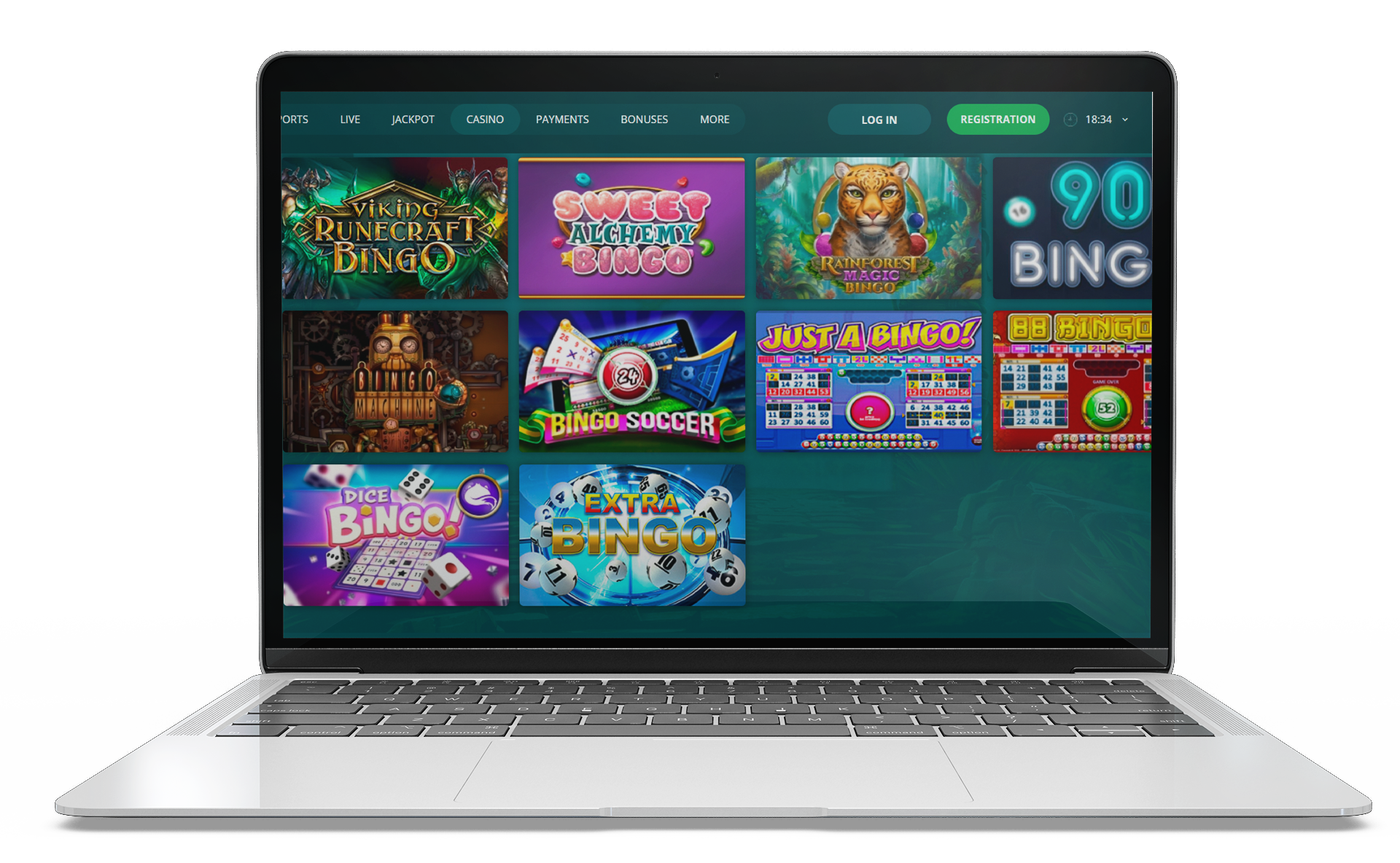 Choose online bingo game, buy a ticket and start playing.