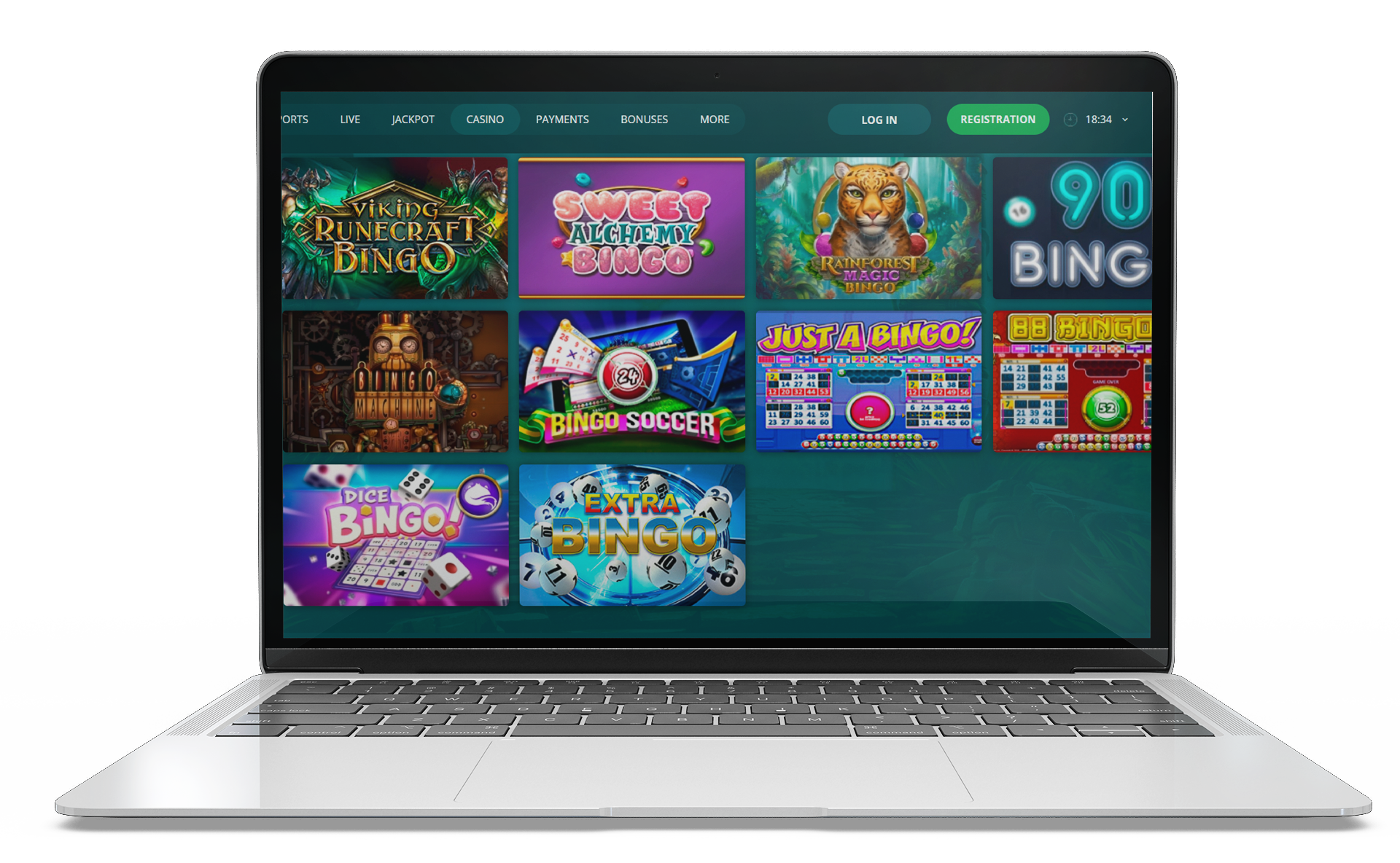Choose online bingo game, buy a ticket and start playing.