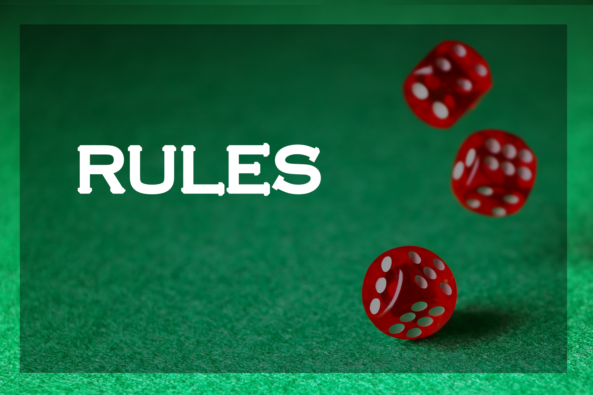 Read rules to avoid mistakes playing craps.